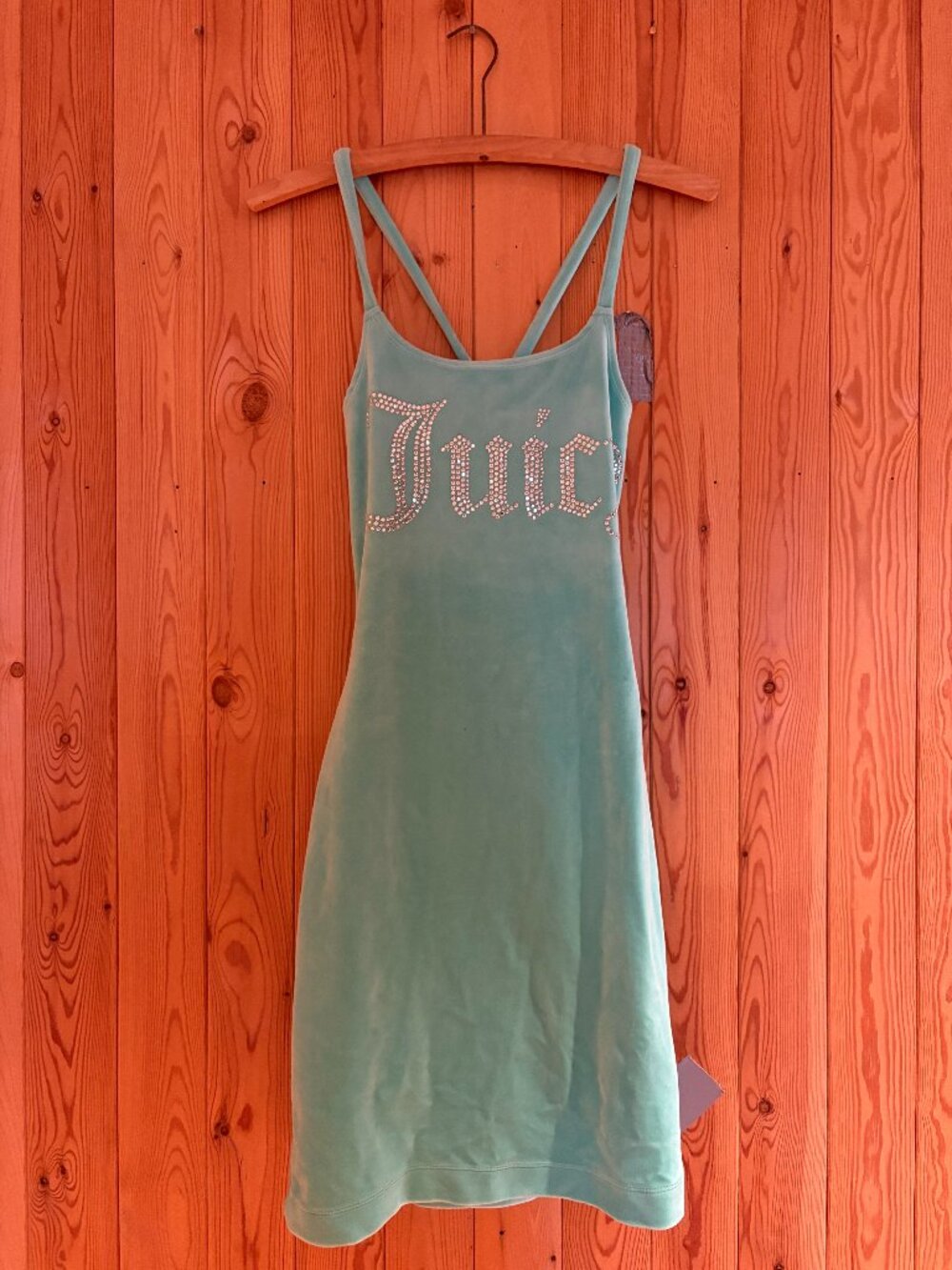 Y2K Juicy Teal Terry Mini Dress